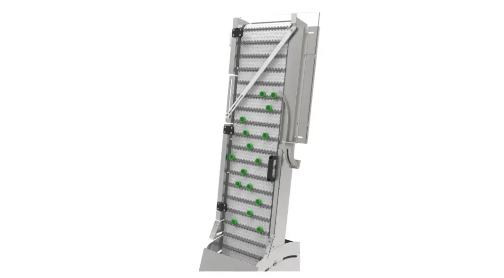 Cap orienting elevator