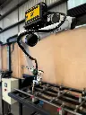 Sistema de soldadura robotizado con mesa de soldadura rotativa