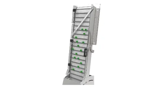 Cap orienting elevator