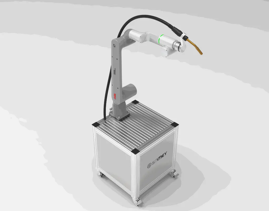 Sistema de soldadura robotizado con mesa | somey